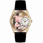 What a Ham Pig Watch Classic Gold Style C 0420011 What a Ham Pig Watch Classic Gold Style C 0420011