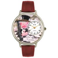 What a Ham Pig Watch in Silver Unisex U 0110015