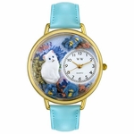 White Cat Watch in Gold or Silver Unisex G 0120014 White Cat Watch in Gold or Silver Unisex G 0120014