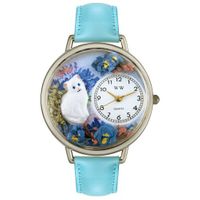 White Cat Watch in Silver Unisex U 0120014