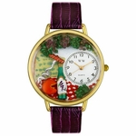 Wine and Cheese Watch in Gold or Silver Unisex G 0310010