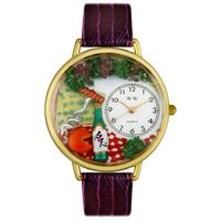 Wine and Cheese Watch in Gold or Silver Unisex G 0310010