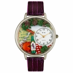 Wine and Cheese Watch in Silver Unisex U 0310010