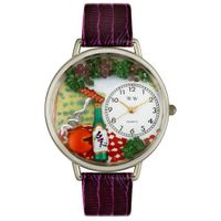 Wine and Cheese Watch in Silver Unisex U 0310010