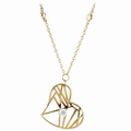 Womens Heart Shape Wire Pendant Necklace Womens Heart Shape Wire Pendant Necklace