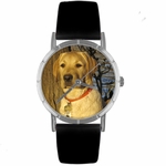 Yellow Labrador Retriever Print Watch in Silver Classic R 0130081 Yellow Labrador Retriever Print Watch in Silver Classic R 0130081