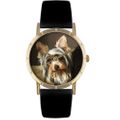 Yorkie Print Watch in Gold Classic P 0130077 Yorkie Print Watch in Gold Classic P 0130077