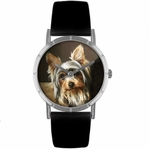 Yorkie Print Watch in Silver Classic R 0130077 Yorkie Print Watch in Silver Classic R 0130077