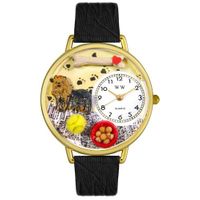 Yorkie Watch in Gold or Silver Unisex G 0130077