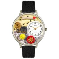 Yorkie Watch in Silver Unisex U 0130077