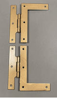 4" H-L Offset Hinge, Spanish Gold Powder Coat