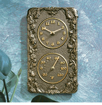 Acanthus Combo Clock & Thermometer
