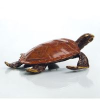 "Alex" Turtle Metal Art Sculpture, Solid Brass