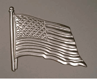 American Flag Artistic Metal Stamping
