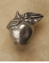 Apple Cabinet Knob/Pull In Pewter