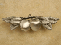 Apple Cabinet Pull In Pewter
