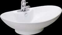 Atlantis White Vitreous China Over Counter Vessel Sink