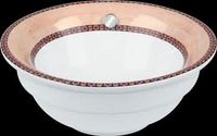 Azteca White Vitreous China Over Counter Vessel Sink