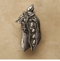 Baby Pea Pods Cabinet Knob/Pull In Pewter