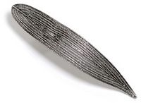 Bamboo Leaf Pewter Cabinet Knob/Pull