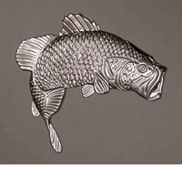 Bass Fish Artistic Metal Stamping