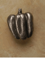 Bell Pepper Cabinet Knob/Pull In Pewter