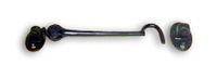 Black Pivot Hinge Wrought Iron, 7" Cabin Hook