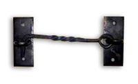 Black Twisted Wrought Iron, 6" Cabin Hook
