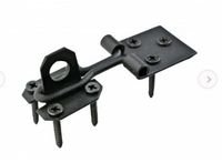 Black Wrought Iron, 3" Wire Hasp