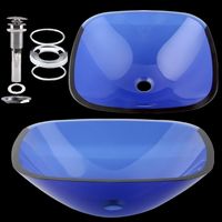 Blue Bayou Glass Vessel Sink