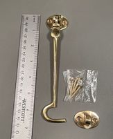 Solid Brass Hasp Latch, 6 Inch