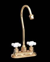 Bright Brass Philadelphia Gooseneck Bar Faucet