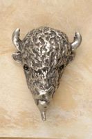 Buffalo Head Pewter Cabinet Knob/Pull