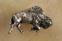 Buffalo Pewter Cabinet Knob/Pull (Right Face)