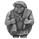 Butcher Cabinet Knob, Antique pewter