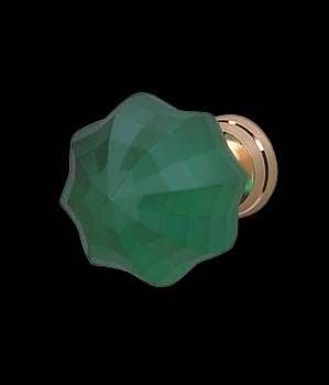 Cabinet Knobs, Emerald Green Acrylic Frosted Floret Cabinet Knob Cabinet Knobs, Emerald Green Acrylic Frosted Floret Cabinet Knob