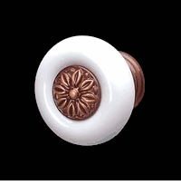 Cabinet Knobs, Oil Bronze Porcelain Cabinet Knob