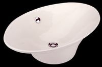 Capello Bone Vitreous China Over Counter Vessel Sink