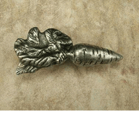 Carrot Cabinet Knob/Pull In Pewter