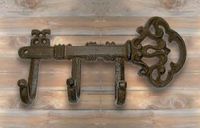 Cast Iron 3 Position Victorian Key Hook