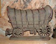 Cast Iron Covered Wagon Door Stop