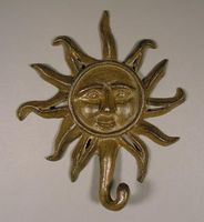 Cast Iron Sunny Sun Face Wall Hook
