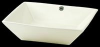 Castle Bone Vitreous China Over Counter Vessel Sink