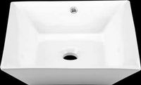 Castle White Vitreous China Over Counter Vessel Sink