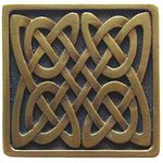 Celtic Isles Cabinet Knob, Antique Brass
