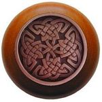 Celtic Isles Cherry Cabinet Knob, Antique Copper