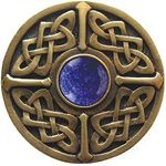 Celtic Jewel / Blue Sodalite, Antique Brass