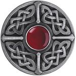 Celtic Jewel / Red Carnelian, Antique Pewter