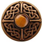 Celtic Jewel / Tiger Eye, Antique Copper