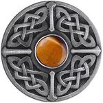 Celtic Jewel / Tiger Eye, Antique Pewter